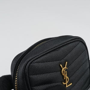 Pre-owned Yves Saint Laurent baby lou Black Leather 635088 shoulderbag | stylenewstar