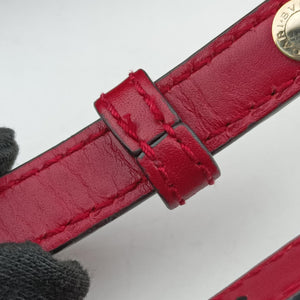 Vintage Bvlgari SERPENTI FOREVER Red Leather shoulderbag | stylenewstar