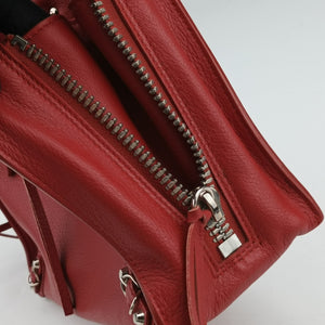 Pre-owned Balenciaga Papier A4 Red Leather 370926 handbag | stylenewstar