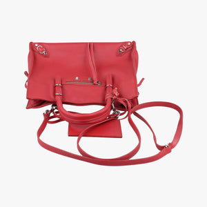 Pre-owned Balenciaga Papier A4 Red Leather 370926 handbag | stylenewstar