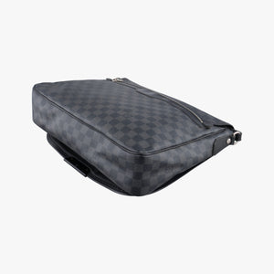 Secondhand Louis Vuitton DANIEL GM Noir Damier Graphite N58033 shoulderbag | stylenewstar