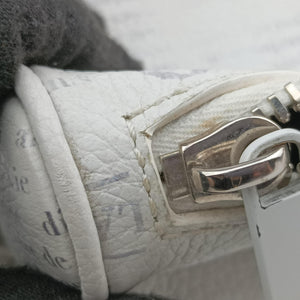 Vintage Christian Dior Saddle White Leather bum bag/waist bag | stylenewstar
