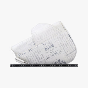 Vintage Christian Dior Saddle White Leather bum bag/waist bag | stylenewstar