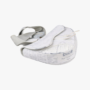 Vintage Christian Dior Saddle White Leather bum bag/waist bag | stylenewstar