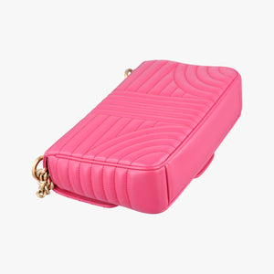 Secondhand Prada Diagramme Pink Leather 1BD108 shoulderbag | stylenewstar