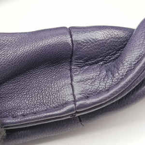 Pre-owned Bottega Veneta Intrecciato Purple lambskin handbag | stylenewstar