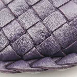 Pre-owned Bottega Veneta Intrecciato Purple lambskin handbag | stylenewstar