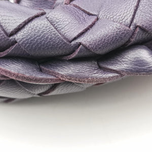 Pre-owned Bottega Veneta Intrecciato Purple lambskin handbag | stylenewstar