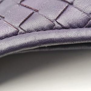Pre-owned Bottega Veneta Intrecciato Purple lambskin handbag | stylenewstar