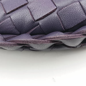 Pre-owned Bottega Veneta Intrecciato Purple lambskin handbag | stylenewstar