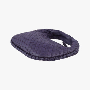 Pre-owned Bottega Veneta Intrecciato Purple lambskin handbag | stylenewstar
