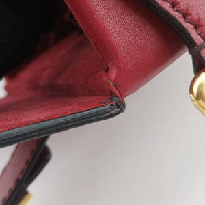 Secondhand Christian Dior Dioraddict Box Red Leather shoulderbag | stylenewstar
