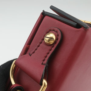 Secondhand Christian Dior Dioraddict Box Red Leather shoulderbag | stylenewstar
