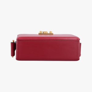 Secondhand Christian Dior Dioraddict Box Red Leather shoulderbag | stylenewstar