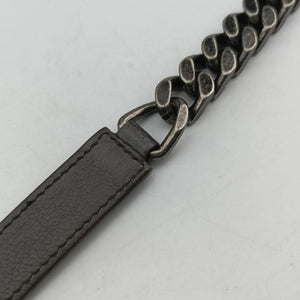 Pre-owned Yves Saint Laurent COLLEGE Grey Leather 428056 shoulderbag | stylenewstar