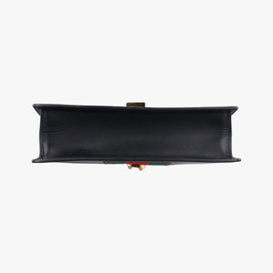 Pre-owned Gucci Sylvie Black Leather 421882 shoulderbag | stylenewstar