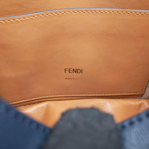Vintage Fendi KAN U Blue Leather 8BT312 shoulderbag | stylenewstar