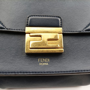 Vintage Fendi KAN U Blue Leather 8BT312 shoulderbag | stylenewstar