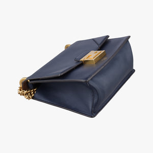 Vintage Fendi KAN U Blue Leather 8BT312 shoulderbag | stylenewstar