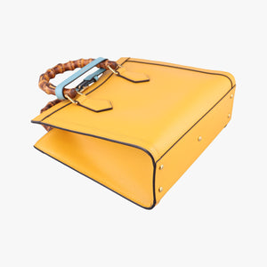 Pre-owned Gucci Diana Jumbo GG Mini Yellow Leather 702721 shoulderbag | stylenewstar