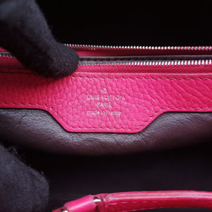 Vintage Louis Vuitton Capucines MM Rose Rich Taurillon leather M94671 handbag | stylenewstar