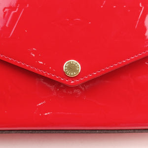 Pre-owned Louis Vuitton Pochette FeLICIE CERISE Vernis M61293 shoulderbag | stylenewstar