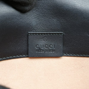 Pre-owned Gucci Sylvie Black Leather 494646 shoulderbag | stylenewstar
