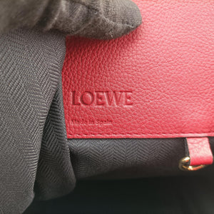 Pre-owned Loewe Hammock Burgundy Leather shoulderbag | stylenewstar