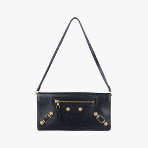 Pre-owned Balenciaga The Giant Black Leather handbag | stylenewstar