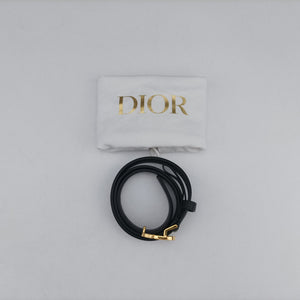 Pre-owned Christian Dior 30 Montaigne Removable Black Lambskin bum bag/waist bag | stylenewstar