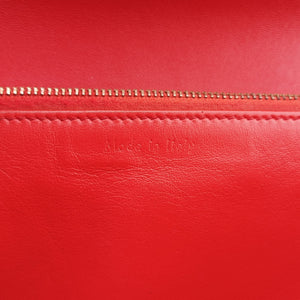Pre-owned Celine Classic Box Red Leather shoulderbag | stylenewstar