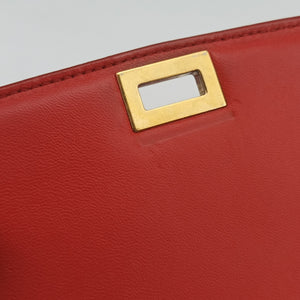 Pre-owned Celine Classic Box Red Leather shoulderbag | stylenewstar