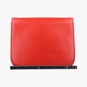 Pre-owned Celine Classic Box Red Leather shoulderbag | stylenewstar