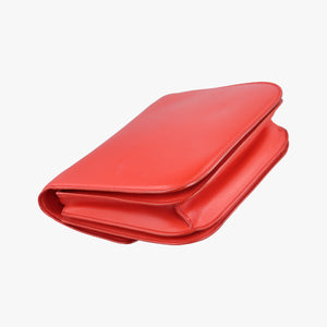 Pre-owned Celine Classic Box Red Leather shoulderbag | stylenewstar