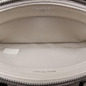 Pre-owned Chanel GABRIELLE White leather A94505 shoulderbag | stylenewstar
