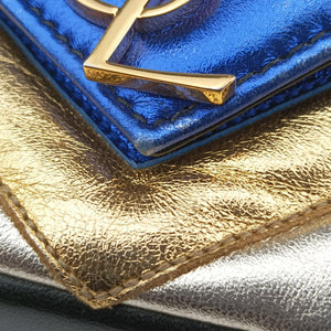 Pre-owned Yves Saint Laurent COLLEGE Rainbow Multicolour Leather 447977 shoulderbag | stylenewstar