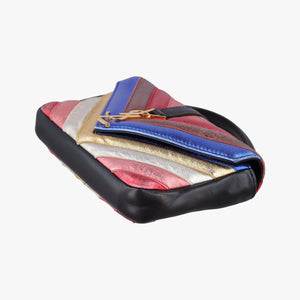 Pre-owned Yves Saint Laurent COLLEGE Rainbow Multicolour Leather 447977 shoulderbag | stylenewstar