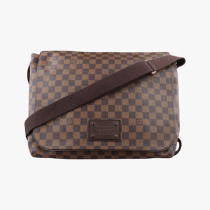 Pre-owned Louis Vuitton BROOKLYN GM EBENE Damier Canvas N51212 shoulderbag | stylenewstar
