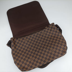 Pre-owned Louis Vuitton BROOKLYN GM EBENE Damier Canvas N51212 shoulderbag | stylenewstar