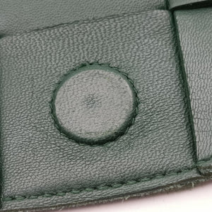 Pre-owned Bottega Veneta Cassette Green lambskin shoulderbag | stylenewstar