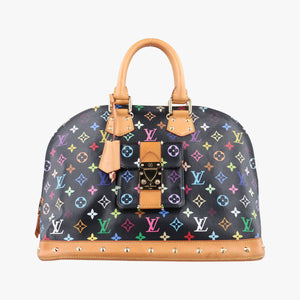 Secondhand Louis Vuitton Alma GM noir Monogram Multicolor M40442 handbag | stylenewstar