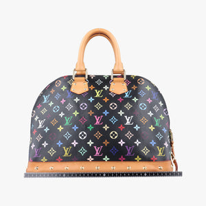 Secondhand Louis Vuitton Alma GM noir Monogram Multicolor M40442 handbag | stylenewstar