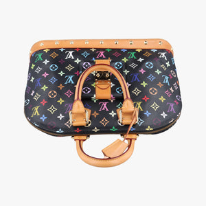 Secondhand Louis Vuitton Alma GM noir Monogram Multicolor M40442 handbag | stylenewstar