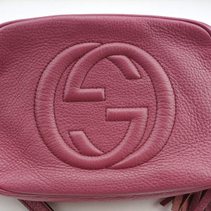 Pre-owned Gucci Soho Purple Leather 308364 shoulderbag | stylenewstar