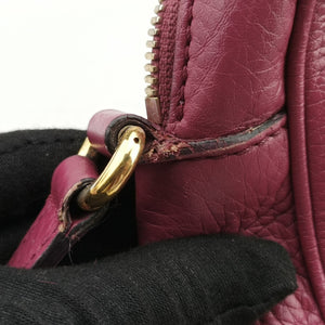 Pre-owned Gucci Soho Purple Leather 308364 shoulderbag | stylenewstar