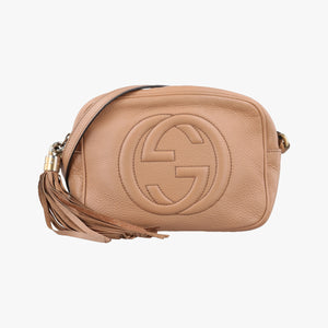 Pre-owned Gucci Soho Beige Leather 308364 shoulderbag | stylenewstar