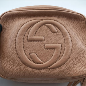 Pre-owned Gucci Soho Beige Leather 308364 shoulderbag | stylenewstar