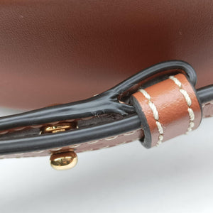 Vintage Celine Oval Purse Cuir Triomphe Brown Leather shoulderbag | stylenewstar