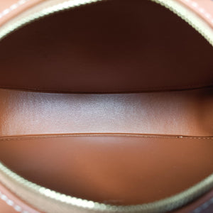 Vintage Celine Oval Purse Cuir Triomphe Brown Leather shoulderbag | stylenewstar