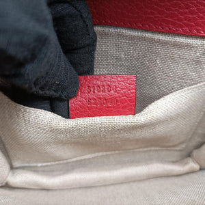 Vintage Gucci Interlocking G Red Leather 510304 shoulderbag | stylenewstar